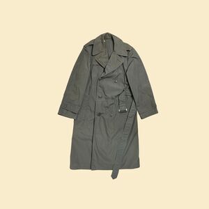 1970s army rain coat, vintage 36R Rolane Sportswsear Inc. double breasted jacket